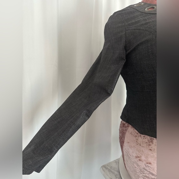 Cato Black Cropped Blazer with Ornate Buttons (743) - Picture 8 of 16